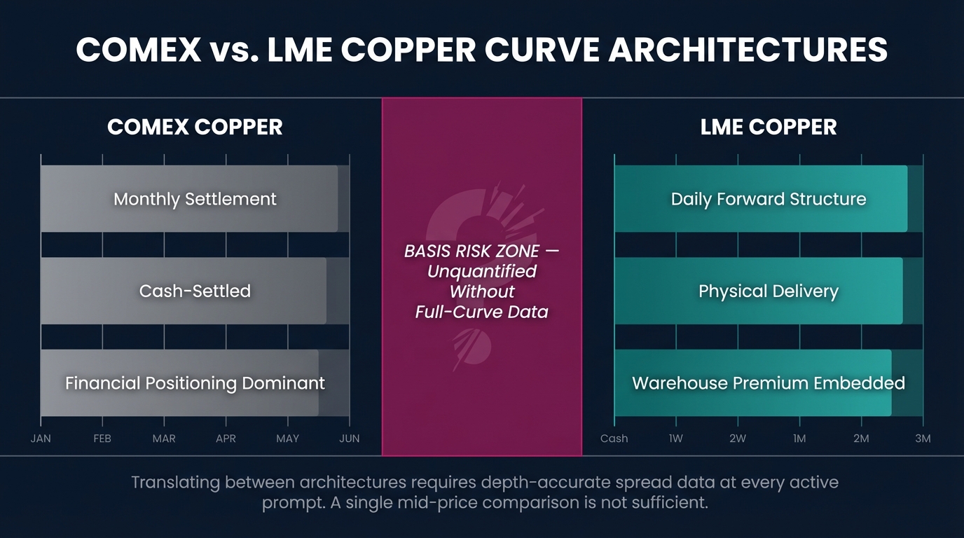 COMEX vs. LME Copper: Curve Architecture and Basis Risk