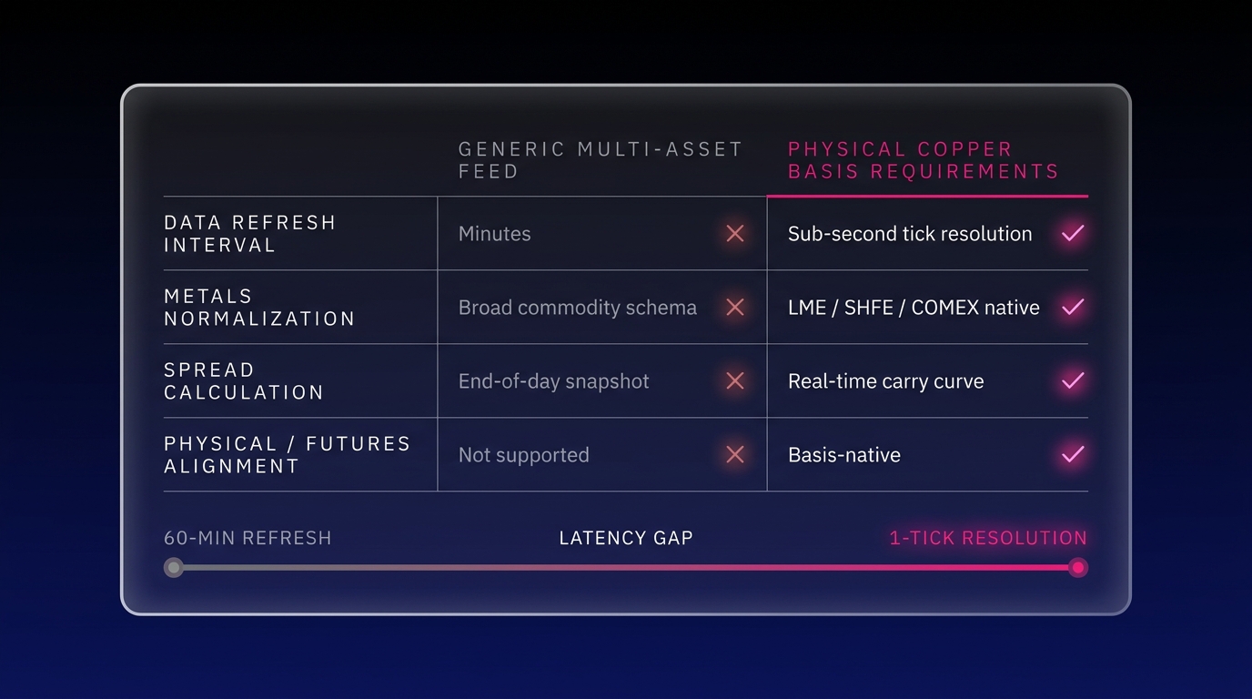 Physical Copper Basis Trading: Is Your Data Fast Enough?