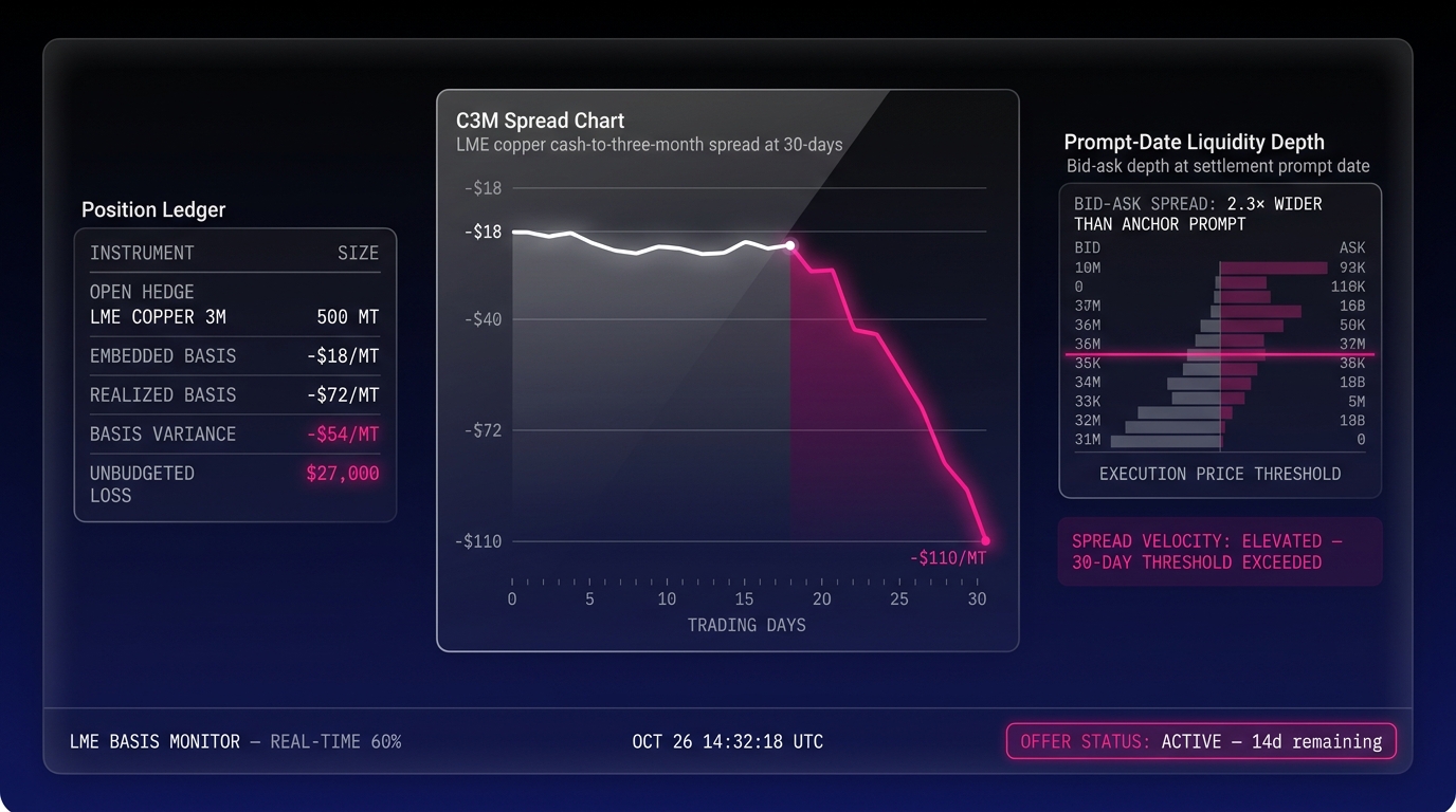 Why LME Basis Blowouts Are a Predictable System Failure
