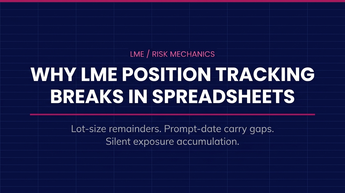 Why LME Position Tracking Breaks in Spreadsheets